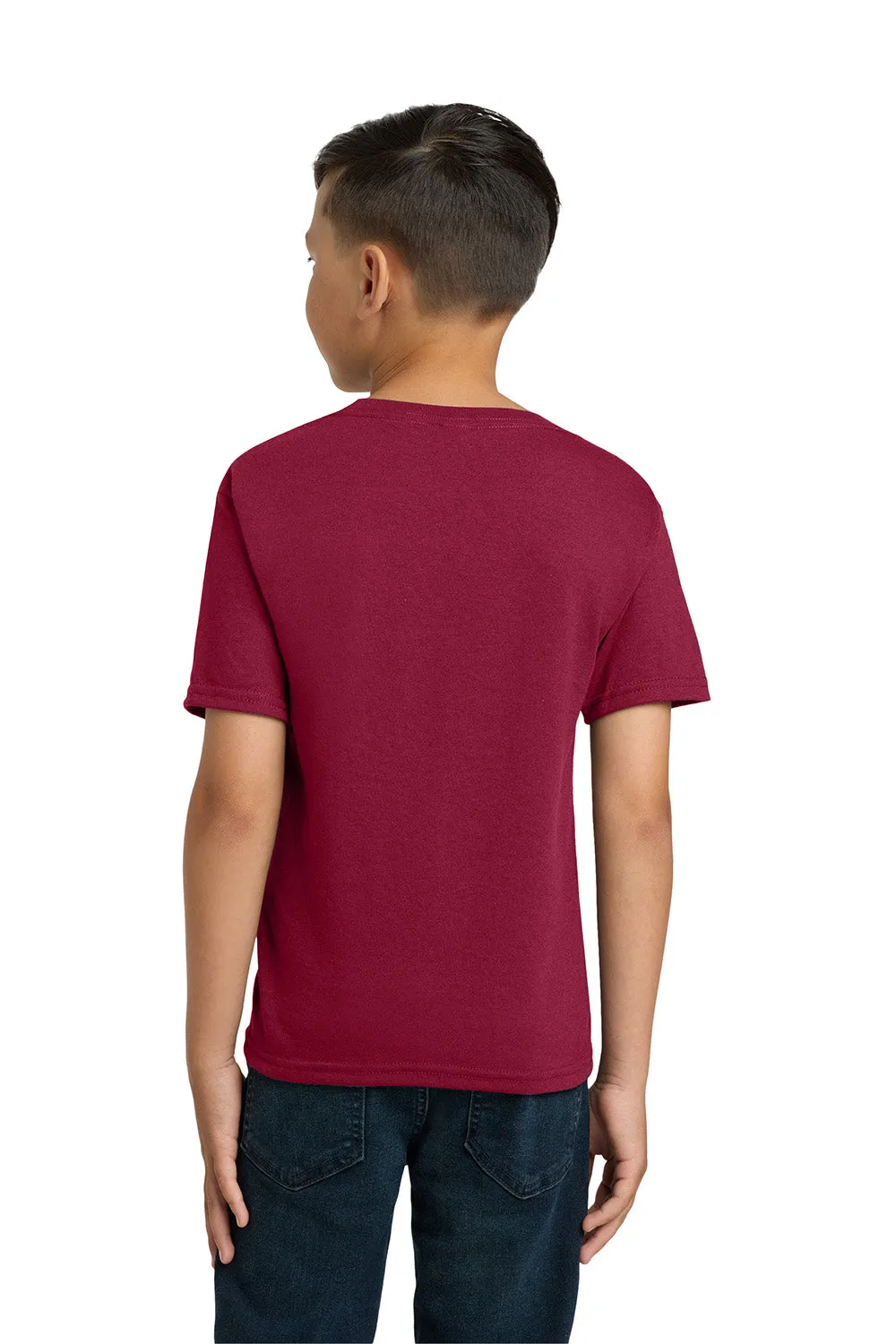 Jerzees Youth Dri-Power Moisture Wicking Short Sleeve Crewneck T-Shirt - Cardinal Red