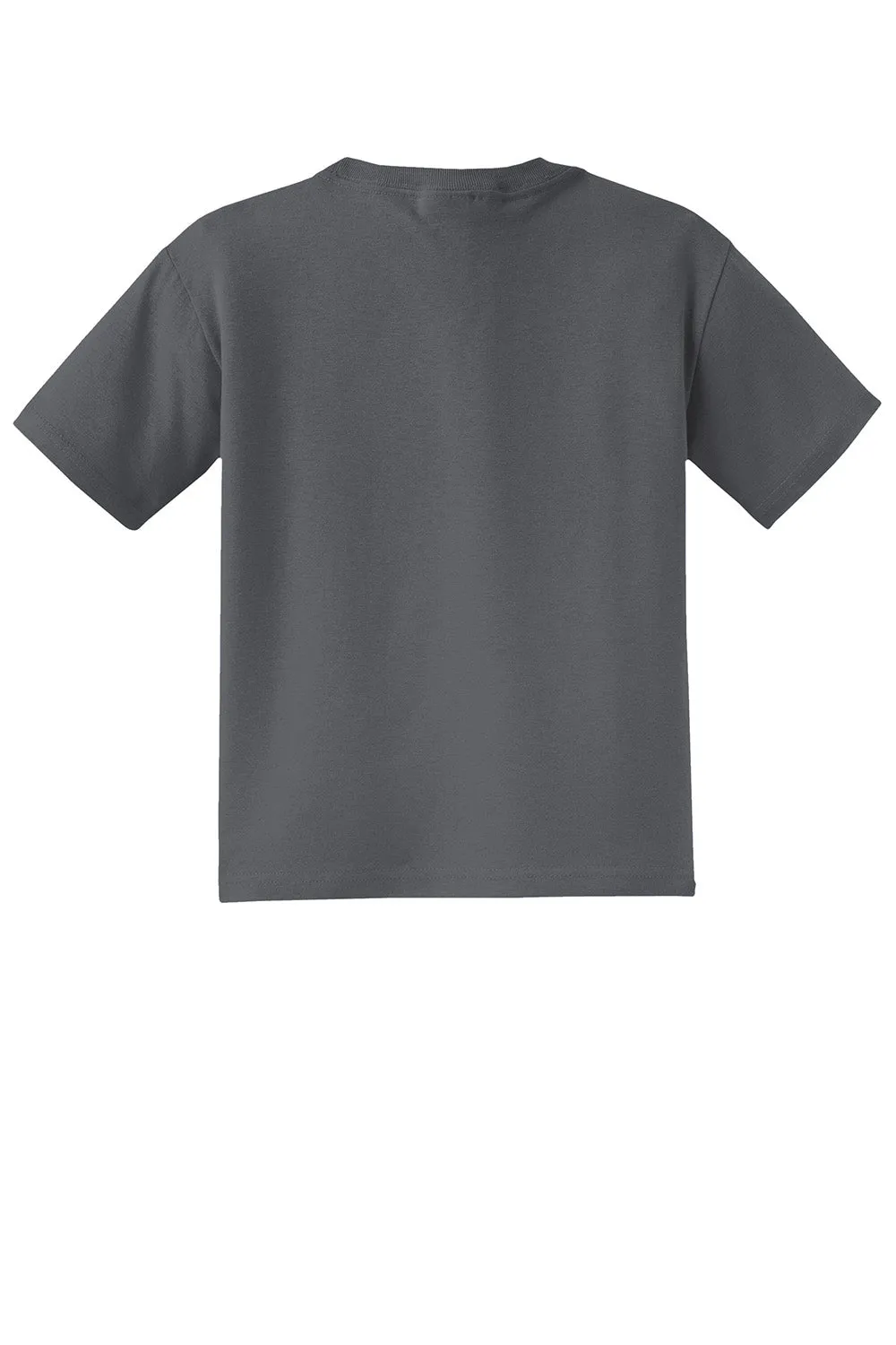 Jerzees Youth Dri-Power Moisture Wicking Short Sleeve Crewneck T-Shirt - Charcoal Grey
