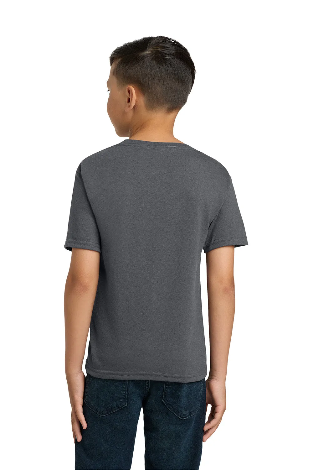 Jerzees Youth Dri-Power Moisture Wicking Short Sleeve Crewneck T-Shirt - Charcoal Grey