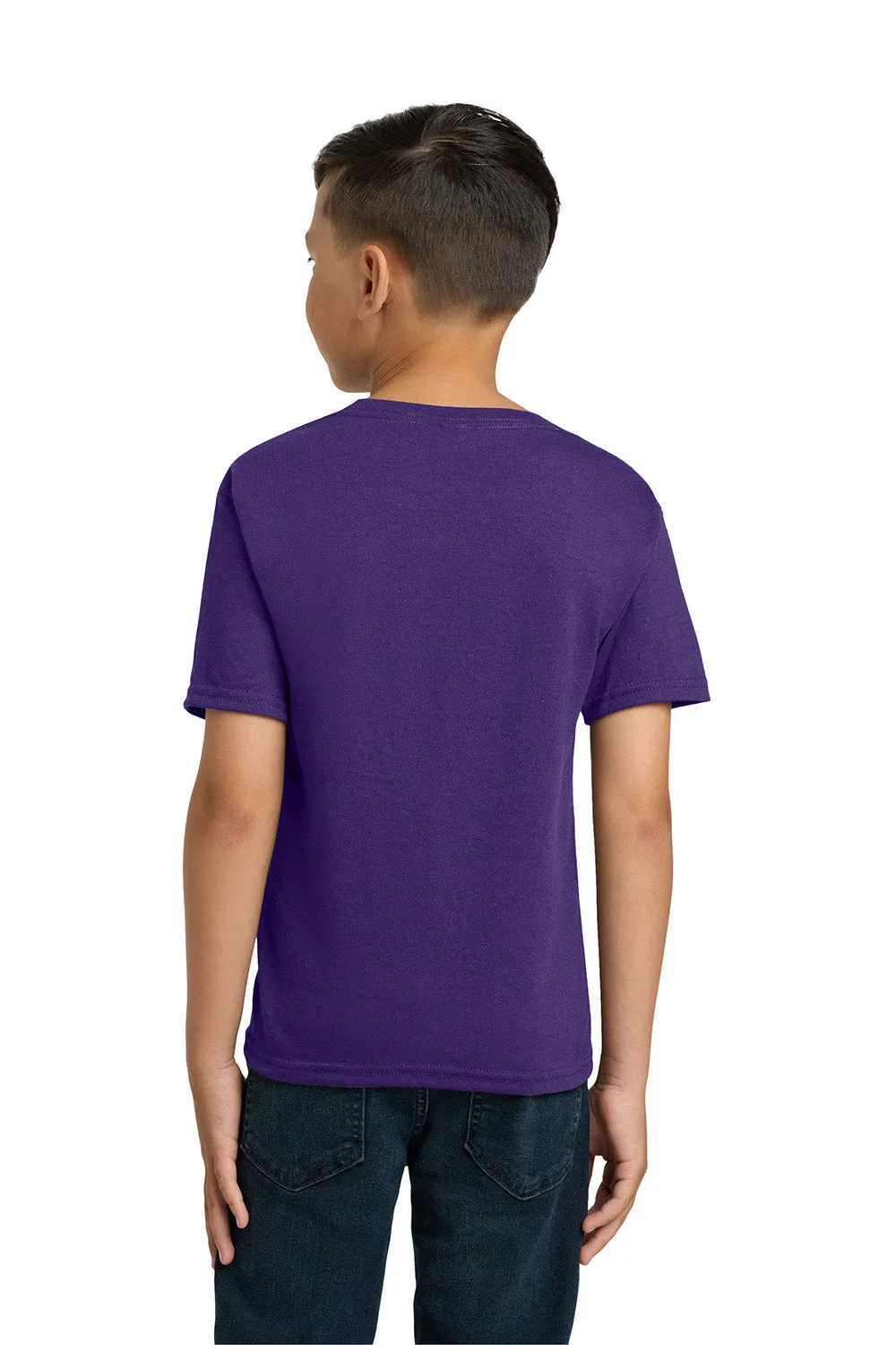 Jerzees Youth Dri-Power Moisture Wicking Short Sleeve Crewneck T-Shirt - Deep Purple