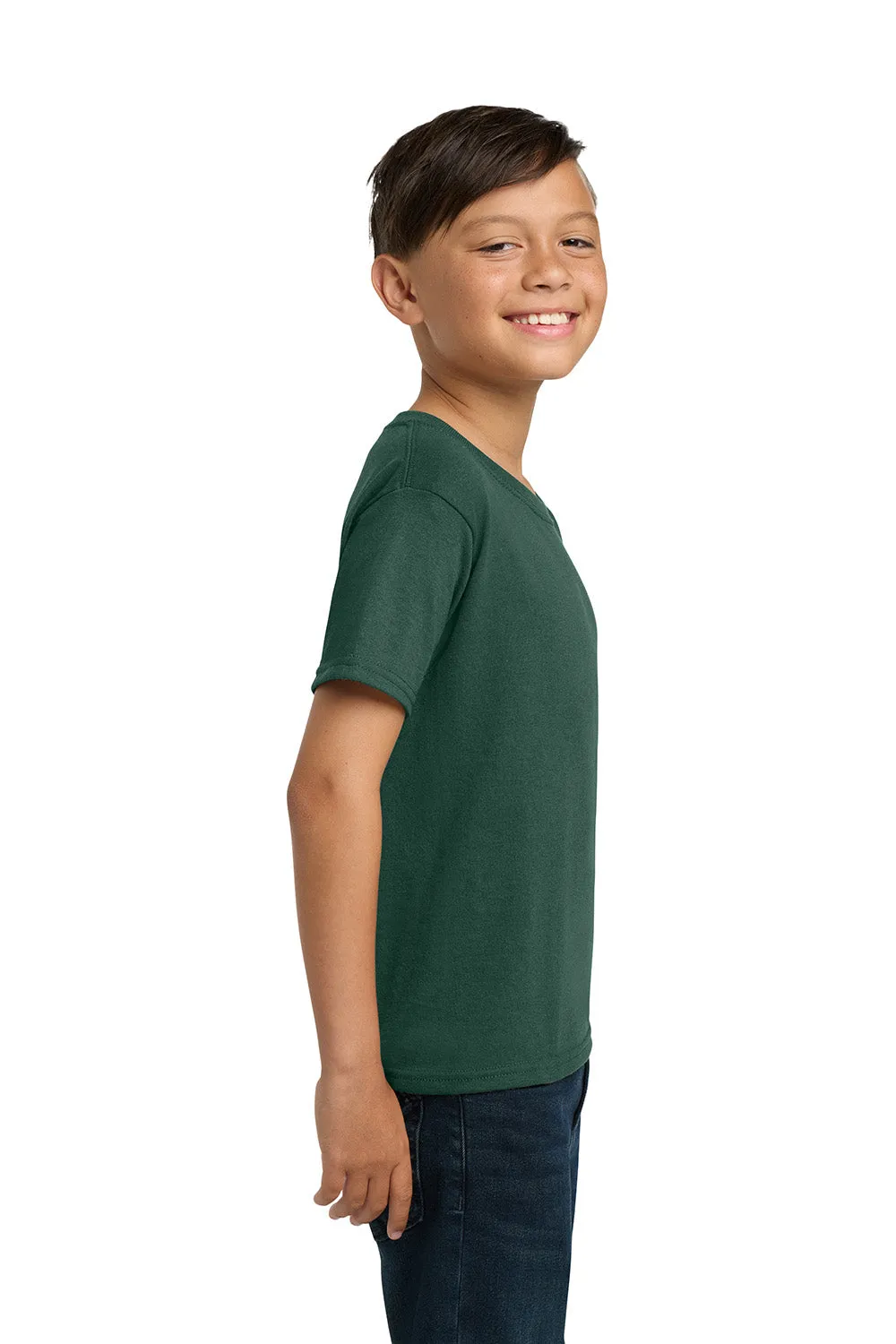 Jerzees Youth Dri-Power Moisture Wicking Short Sleeve Crewneck T-Shirt - Forest Green