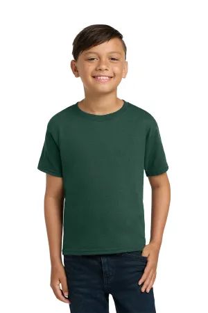 Jerzees Youth Dri-Power Moisture Wicking Short Sleeve Crewneck T-Shirt - Forest Green