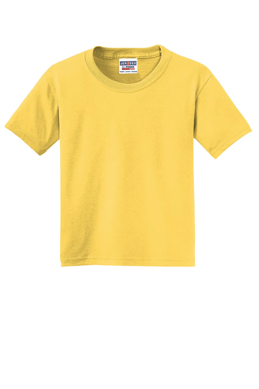 Jerzees Youth Dri-Power Moisture Wicking Short Sleeve Crewneck T-Shirt - Island Yellow
