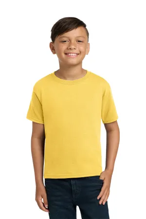 Jerzees Youth Dri-Power Moisture Wicking Short Sleeve Crewneck T-Shirt - Island Yellow