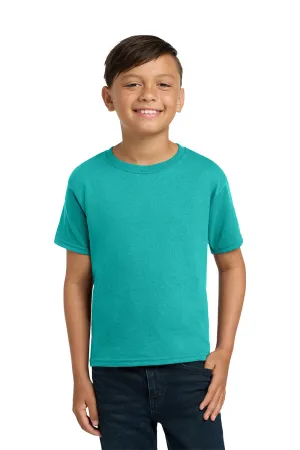 Jerzees Youth Dri-Power Moisture Wicking Short Sleeve Crewneck T-Shirt - Jade Green
