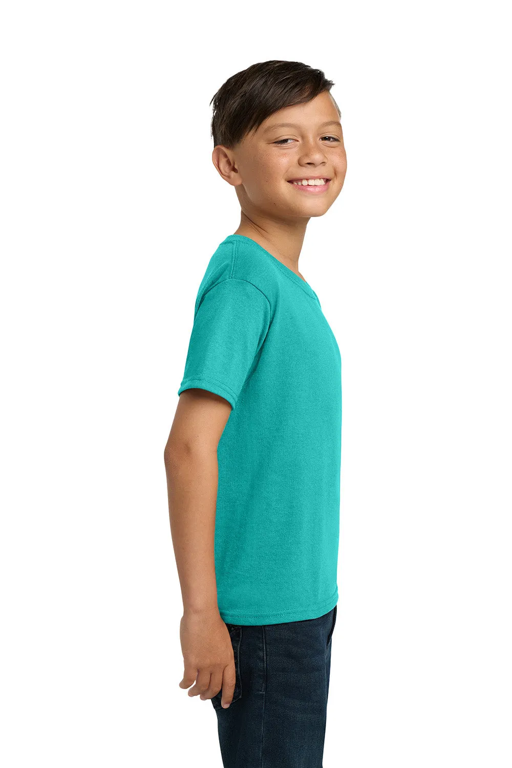 Jerzees Youth Dri-Power Moisture Wicking Short Sleeve Crewneck T-Shirt - Jade Green