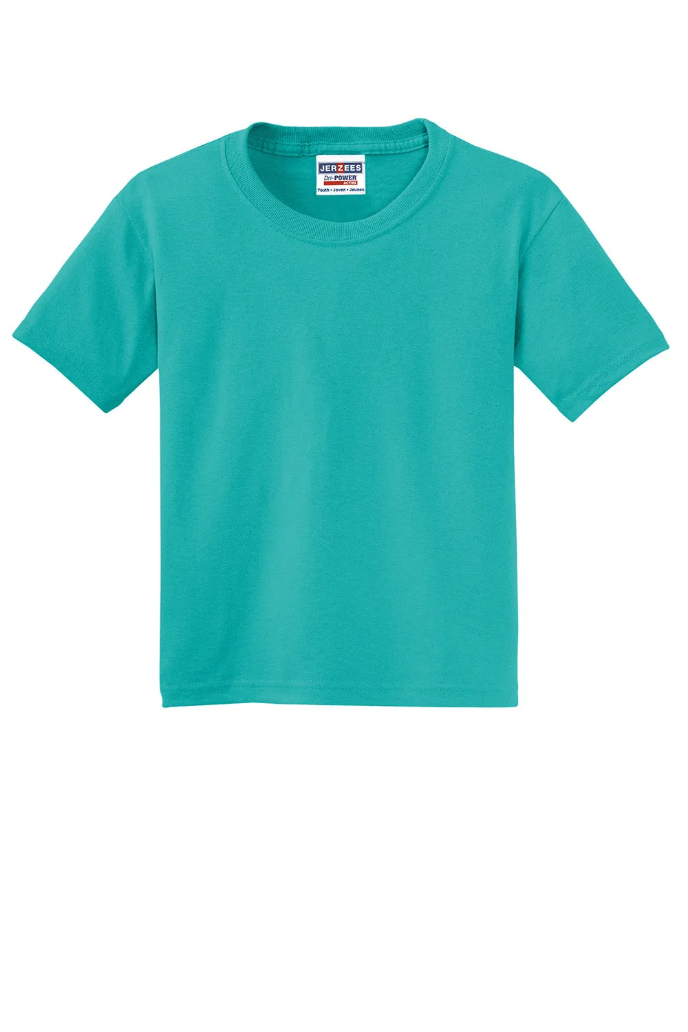 Jerzees Youth Dri-Power Moisture Wicking Short Sleeve Crewneck T-Shirt - Jade Green