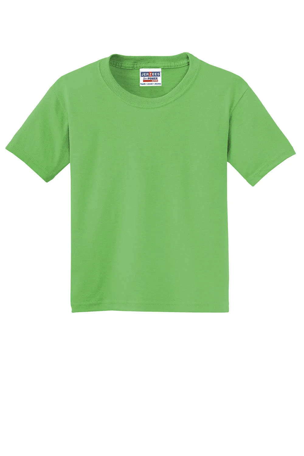 Jerzees Youth Dri-Power Moisture Wicking Short Sleeve Crewneck T-Shirt - Kiwi Green