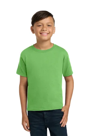 Jerzees Youth Dri-Power Moisture Wicking Short Sleeve Crewneck T-Shirt - Kiwi Green