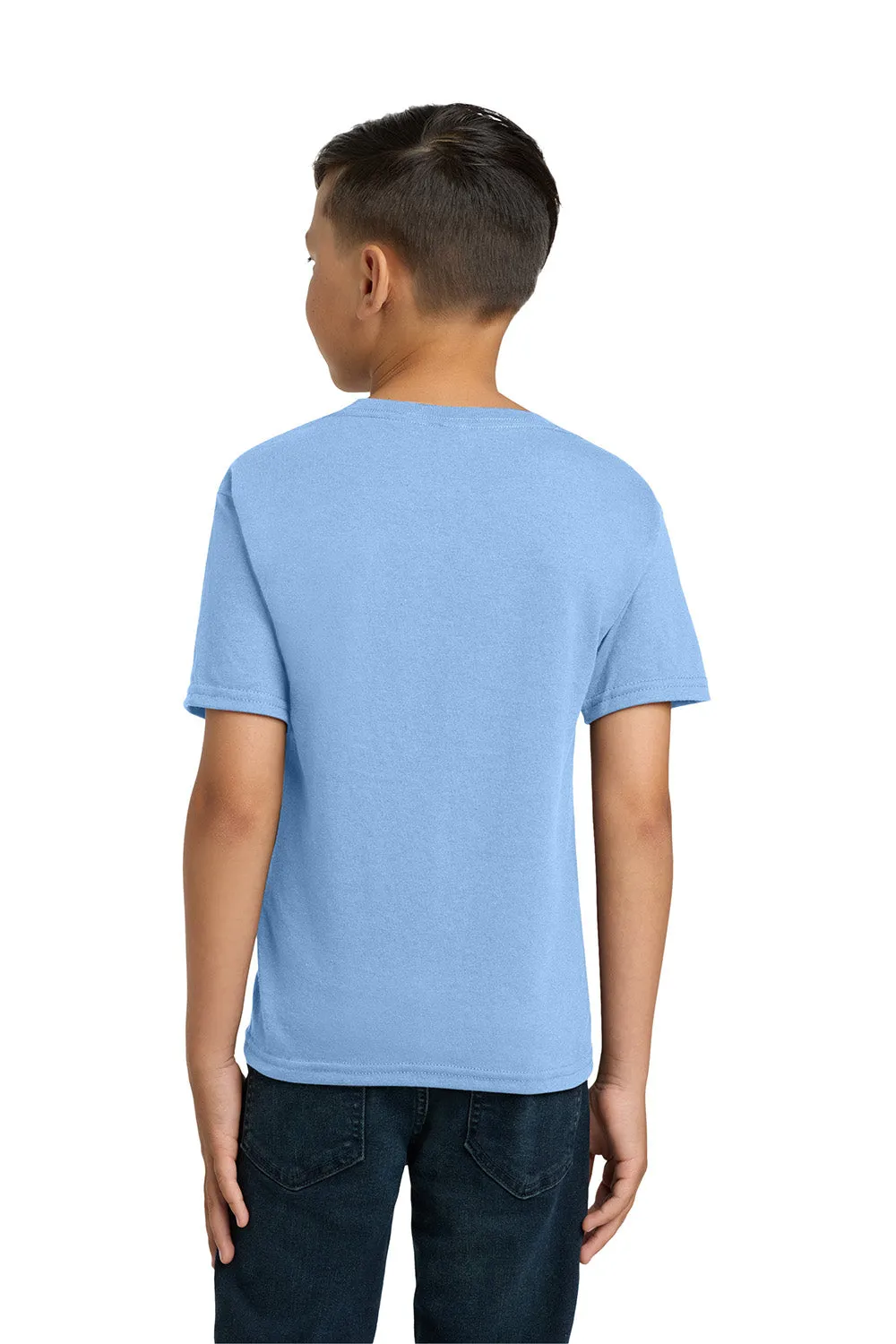 Jerzees Youth Dri-Power Moisture Wicking Short Sleeve Crewneck T-Shirt - Light Blue