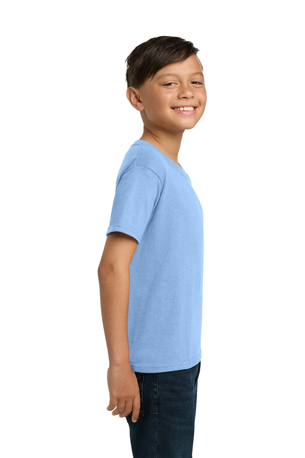 Jerzees Youth Dri-Power Moisture Wicking Short Sleeve Crewneck T-Shirt - Light Blue