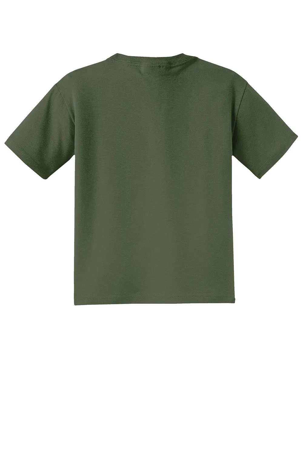 Jerzees Youth Dri-Power Moisture Wicking Short Sleeve Crewneck T-Shirt - Military Green