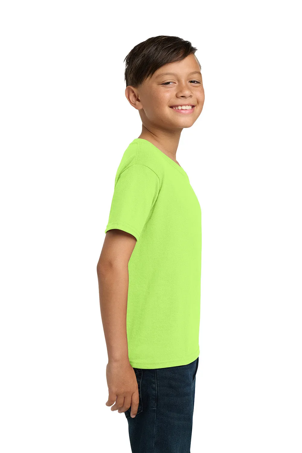 Jerzees Youth Dri-Power Moisture Wicking Short Sleeve Crewneck T-Shirt - Neon Green