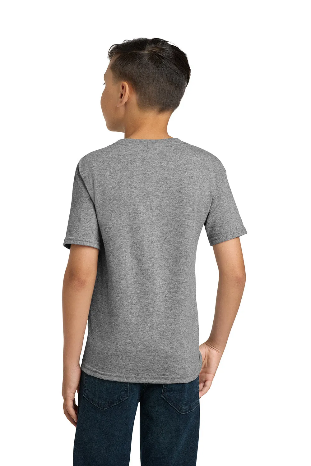 Jerzees Youth Dri-Power Moisture Wicking Short Sleeve Crewneck T-Shirt - Oxford Grey