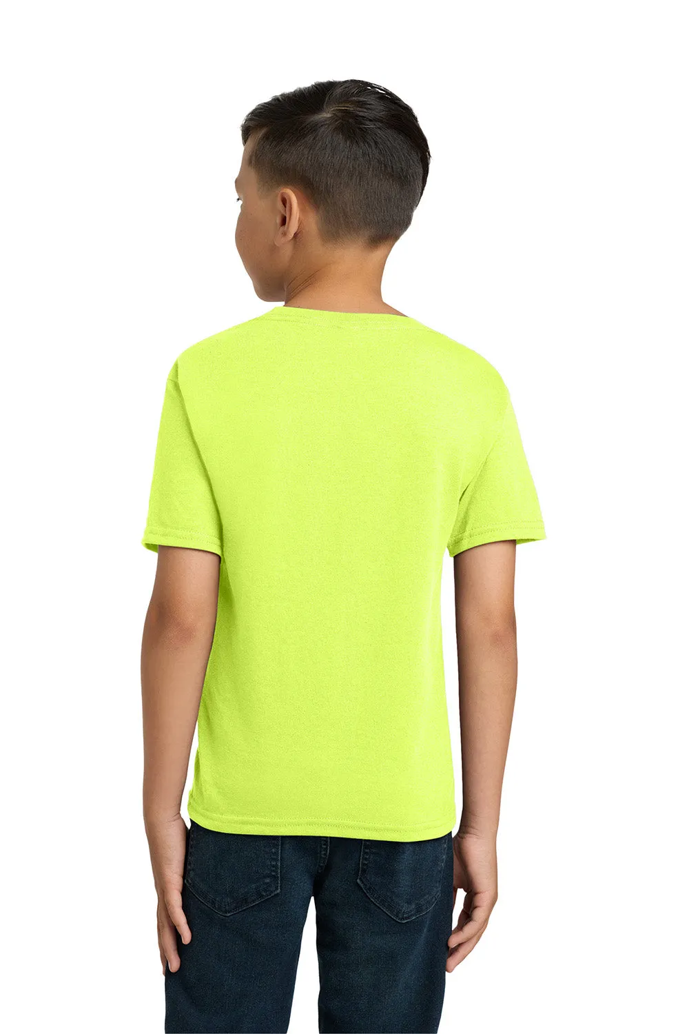 Jerzees Youth Dri-Power Moisture Wicking Short Sleeve Crewneck T-Shirt - Safety Green