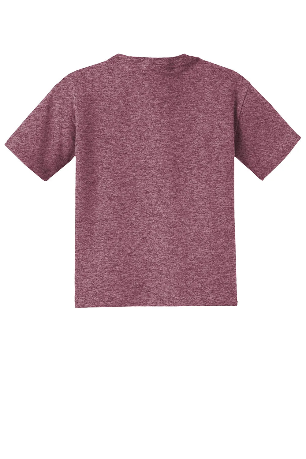 Jerzees Youth Dri-Power Moisture Wicking Short Sleeve Crewneck T-Shirt - Vintage Heather Maroon
