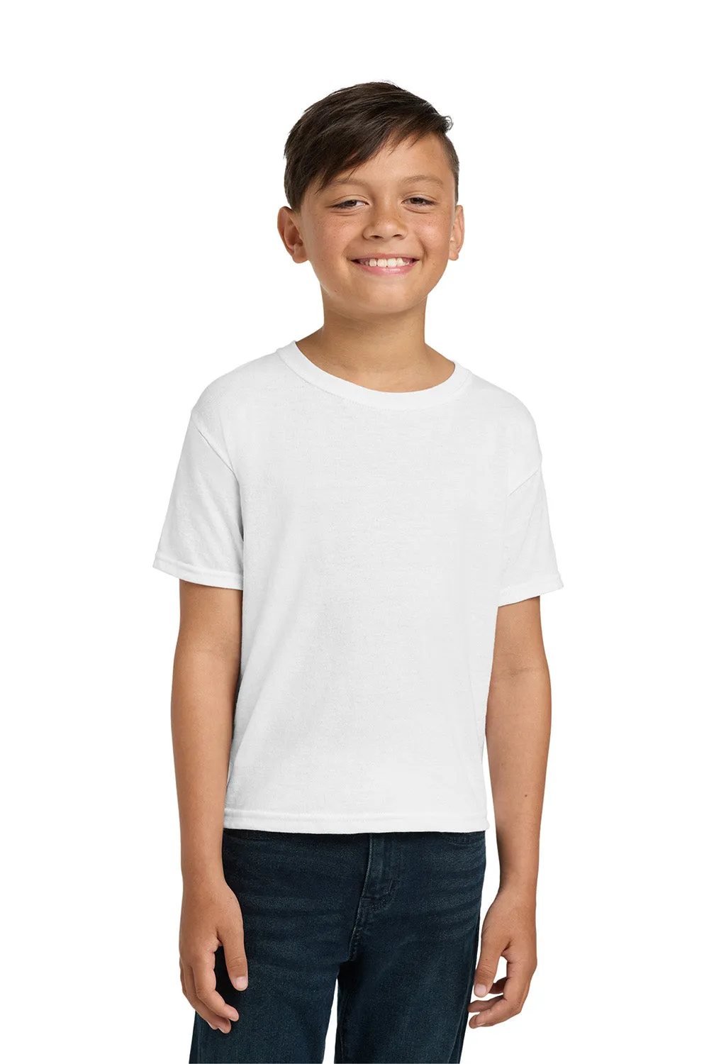 Jerzees Youth Dri-Power Moisture Wicking Short Sleeve Crewneck T-Shirt - White
