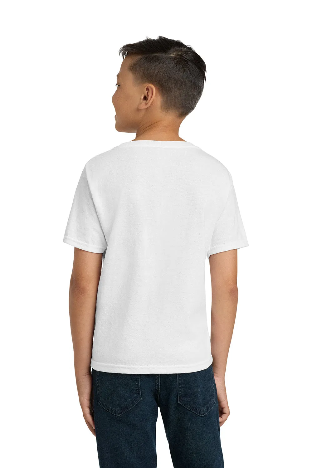 Jerzees Youth Dri-Power Moisture Wicking Short Sleeve Crewneck T-Shirt - White