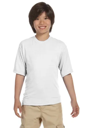 Jerzees Youth Dri-Power Moisture Wicking Short Sleeve Crewneck T-Shirt - White