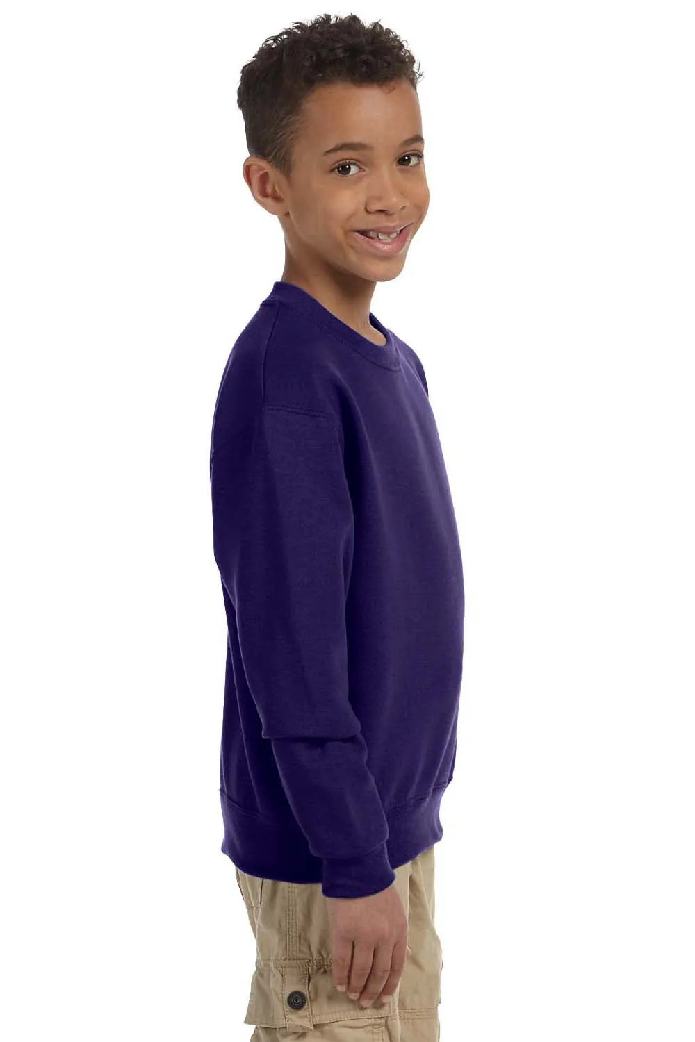 Jerzees Youth NuBlend Fleece Crewneck Sweatshirt - Deep Purple