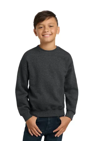 Jerzees Youth NuBlend Fleece Crewneck Sweatshirt - Heather Black