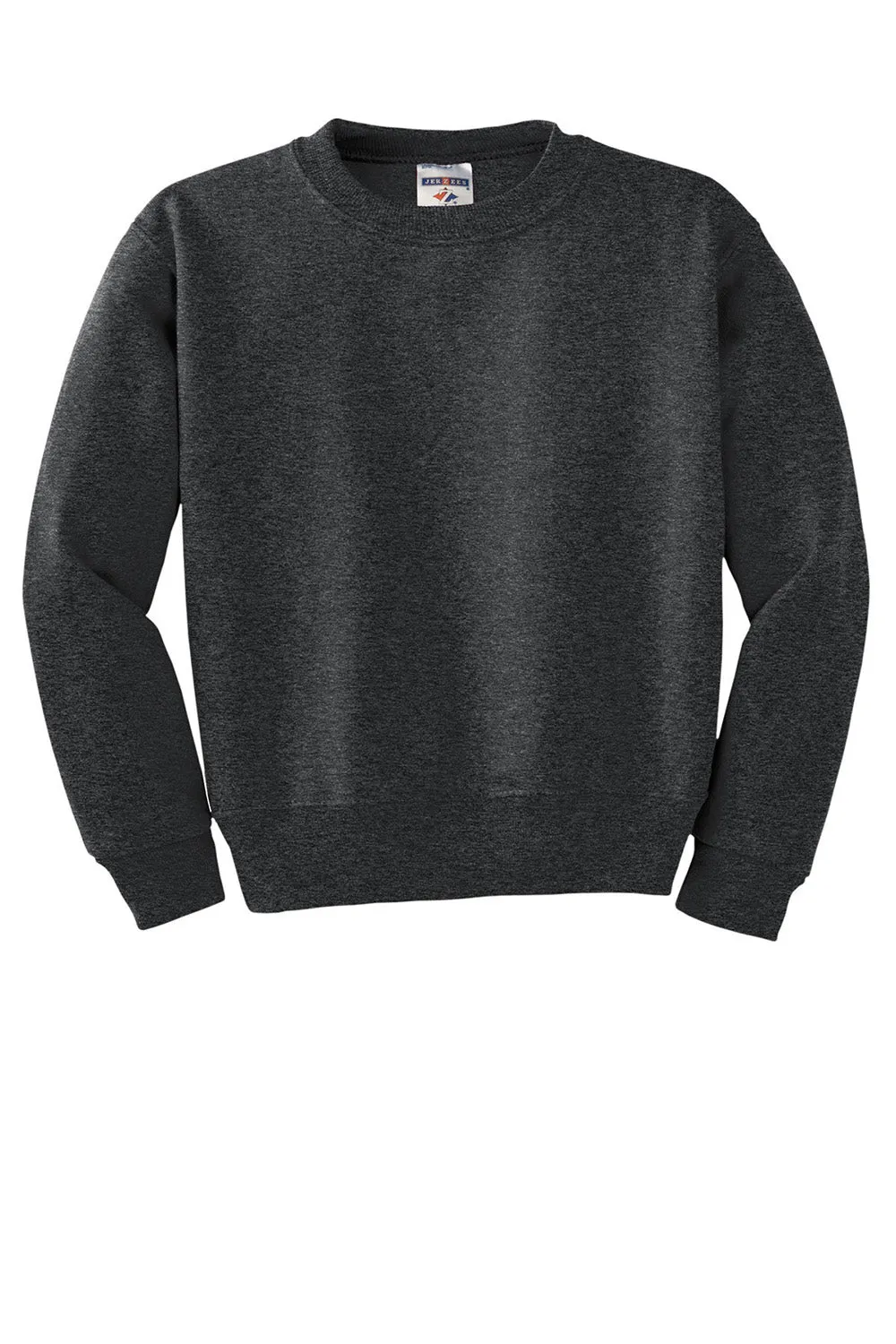 Jerzees Youth NuBlend Fleece Crewneck Sweatshirt - Heather Black