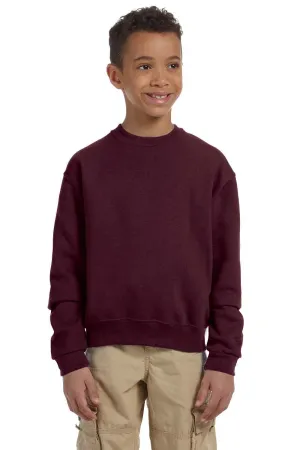 Jerzees Youth NuBlend Fleece Crewneck Sweatshirt - Maroon