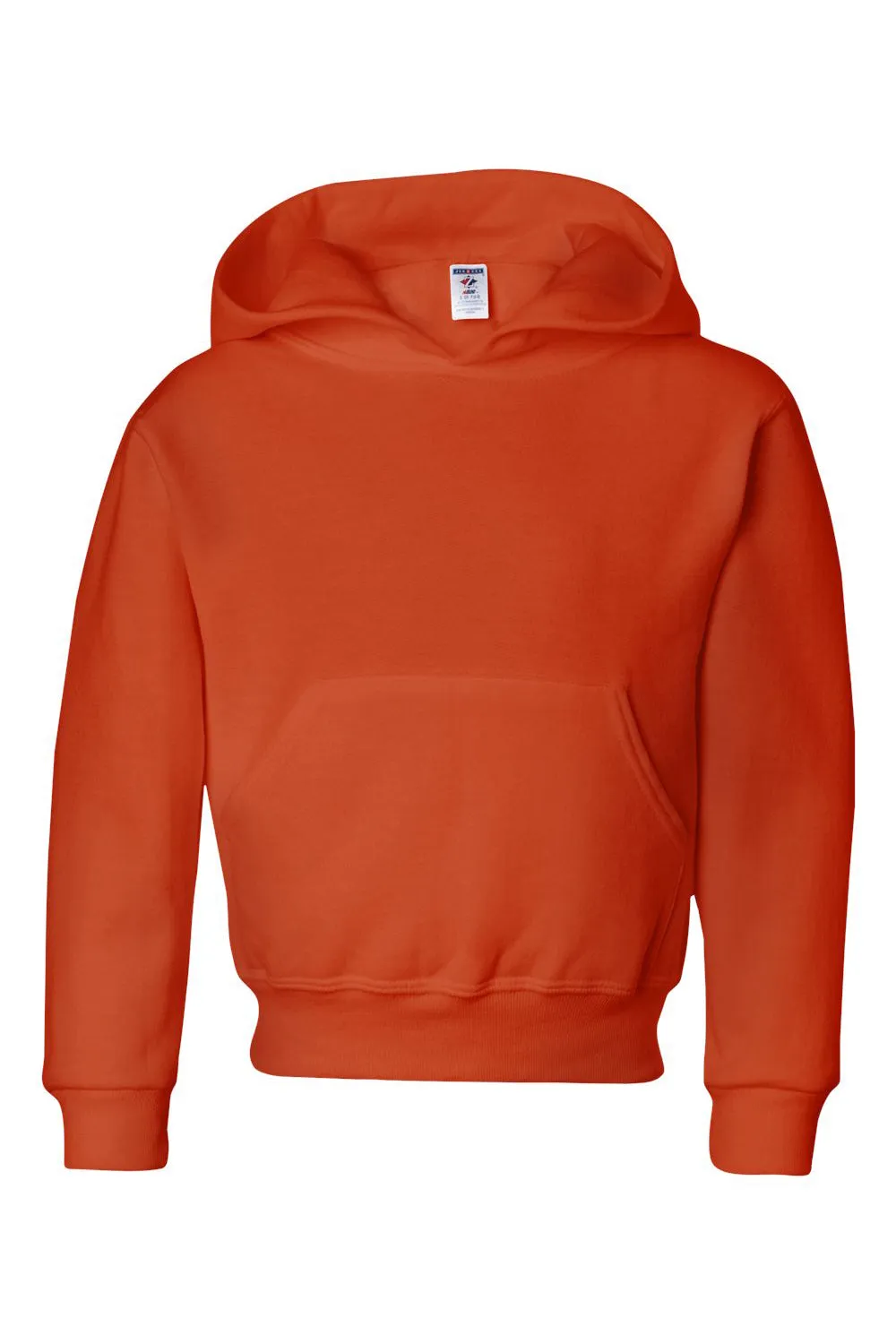 Jerzees Youth NuBlend Pill Resistant Fleece Hooded Sweatshirt Hoodie w/ Pouch Pocket - Burnt Orange
