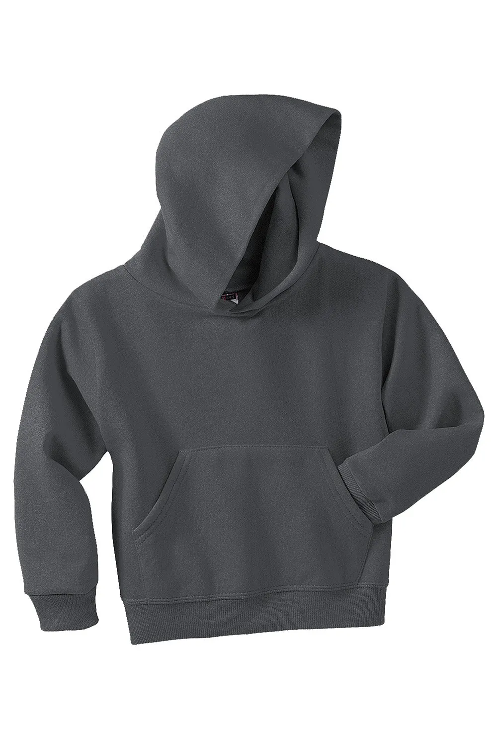 Jerzees Youth NuBlend Pill Resistant Fleece Hooded Sweatshirt Hoodie w/ Pouch Pocket - Charcoal Grey