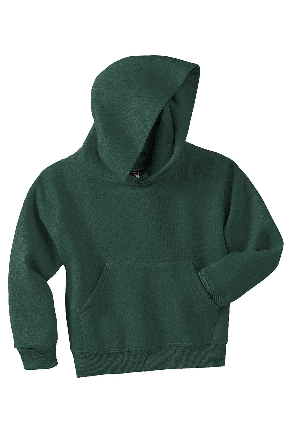 Jerzees Youth NuBlend Pill Resistant Fleece Hooded Sweatshirt Hoodie w/ Pouch Pocket - Forest Green