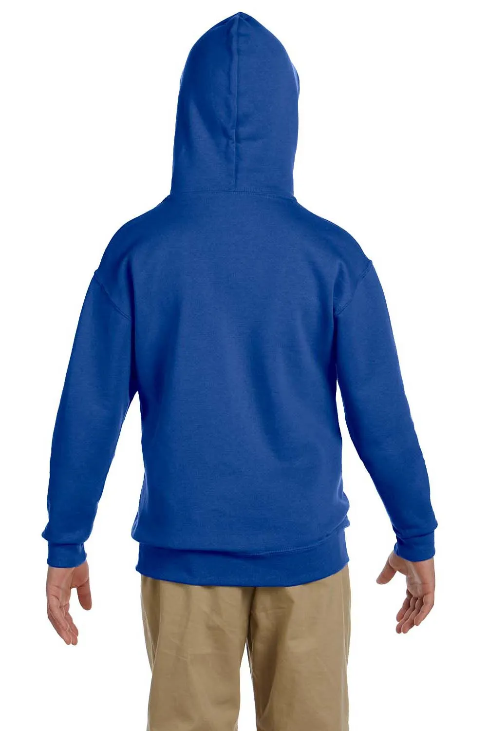 Jerzees Youth NuBlend Pill Resistant Fleece Hooded Sweatshirt Hoodie w/ Pouch Pocket - Royal Blue