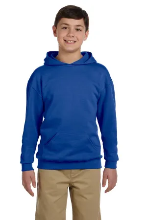 Jerzees Youth NuBlend Pill Resistant Fleece Hooded Sweatshirt Hoodie w/ Pouch Pocket - Royal Blue