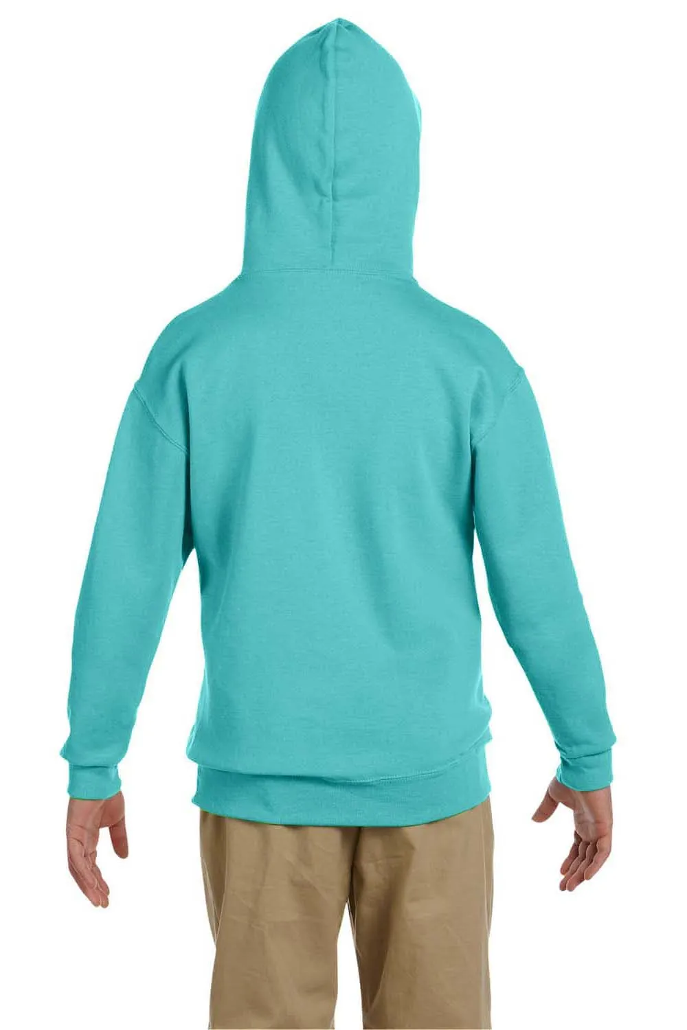 Jerzees Youth NuBlend Pill Resistant Fleece Hooded Sweatshirt Hoodie w/ Pouch Pocket - Scuba Blue