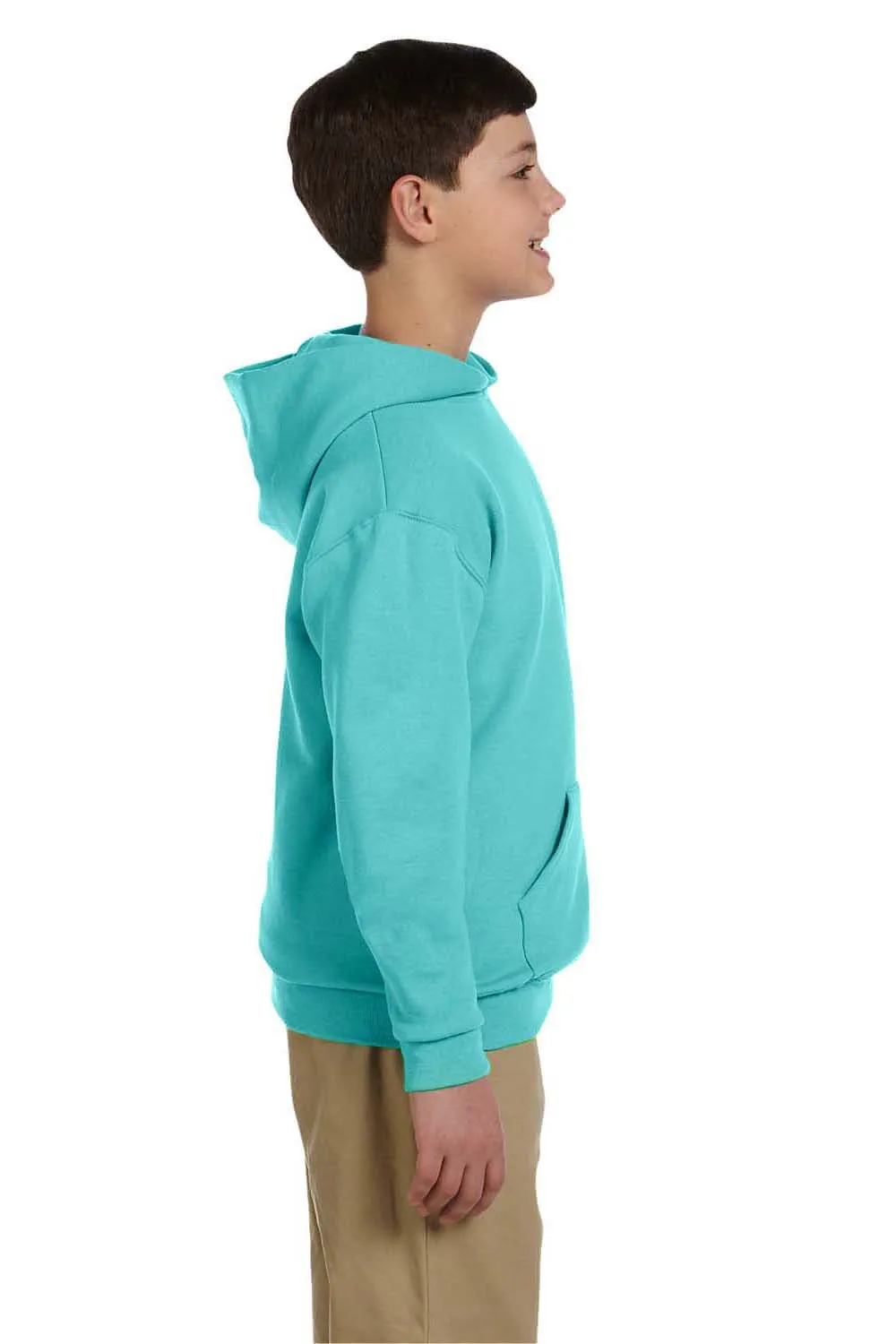 Jerzees Youth NuBlend Pill Resistant Fleece Hooded Sweatshirt Hoodie w/ Pouch Pocket - Scuba Blue
