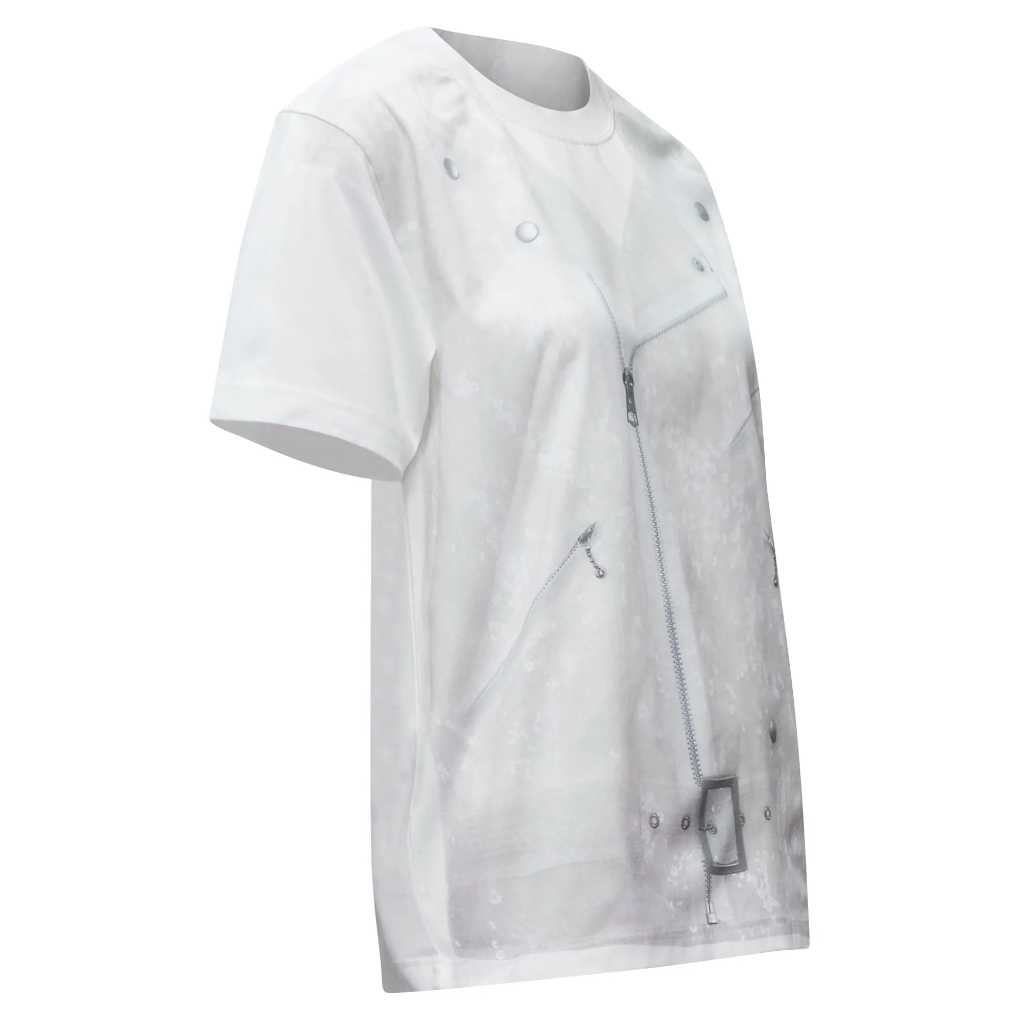 Junya Watanabe sequin biker print cotton t-shirt top