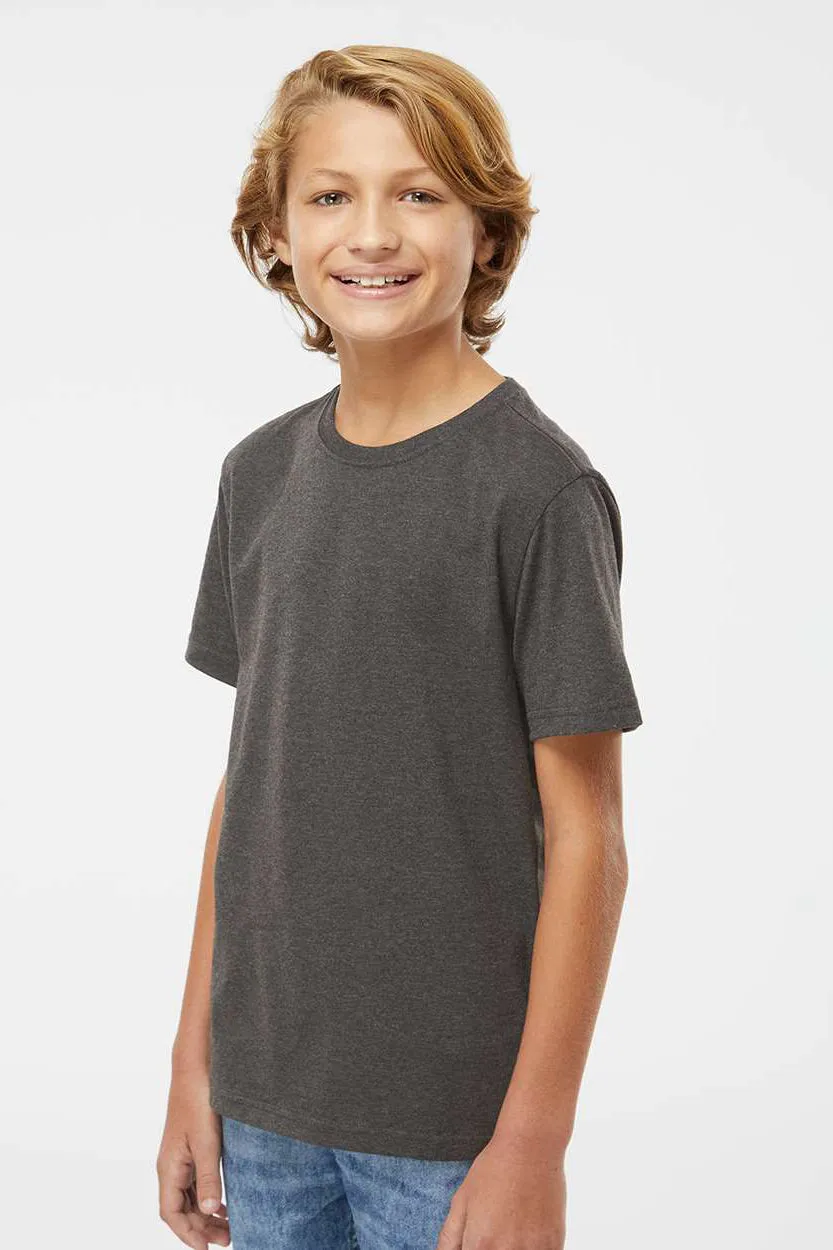 Kastlfel Youth Recycled Soft Short Sleeve Crewneck T-Shirt - Carbon Grey