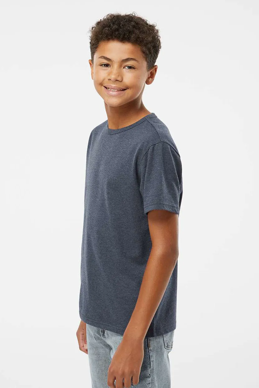 Kastlfel Youth Recycled Soft Short Sleeve Crewneck T-Shirt - Midnight Blue