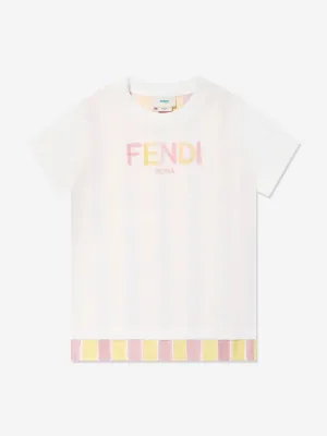 Kids Pequin Print T-Shirt in Yellow