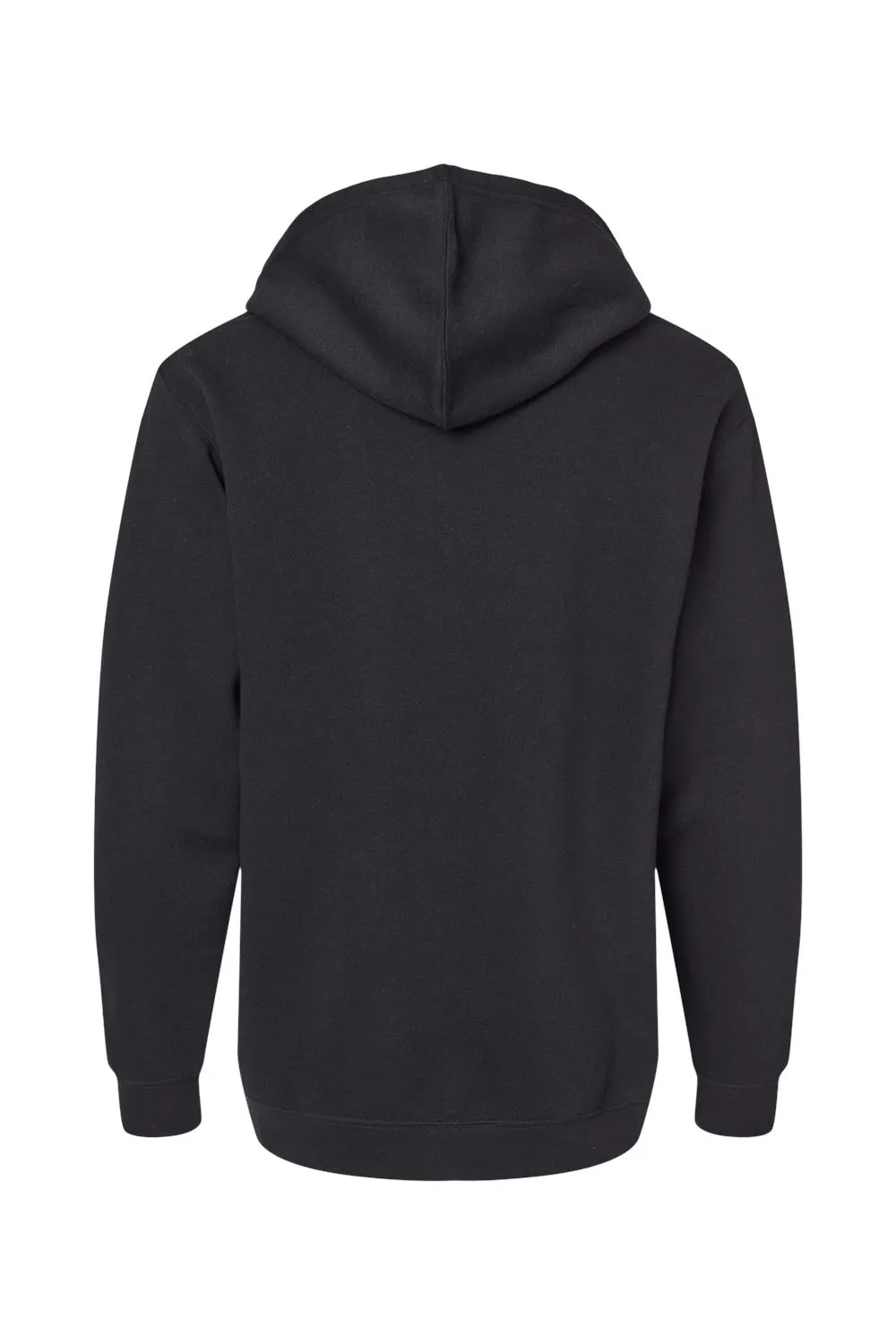 LAT Mens Elevated Fleece Basic Hooded Sweatshirt Hoodie w/ Pouch Pocket - Black
