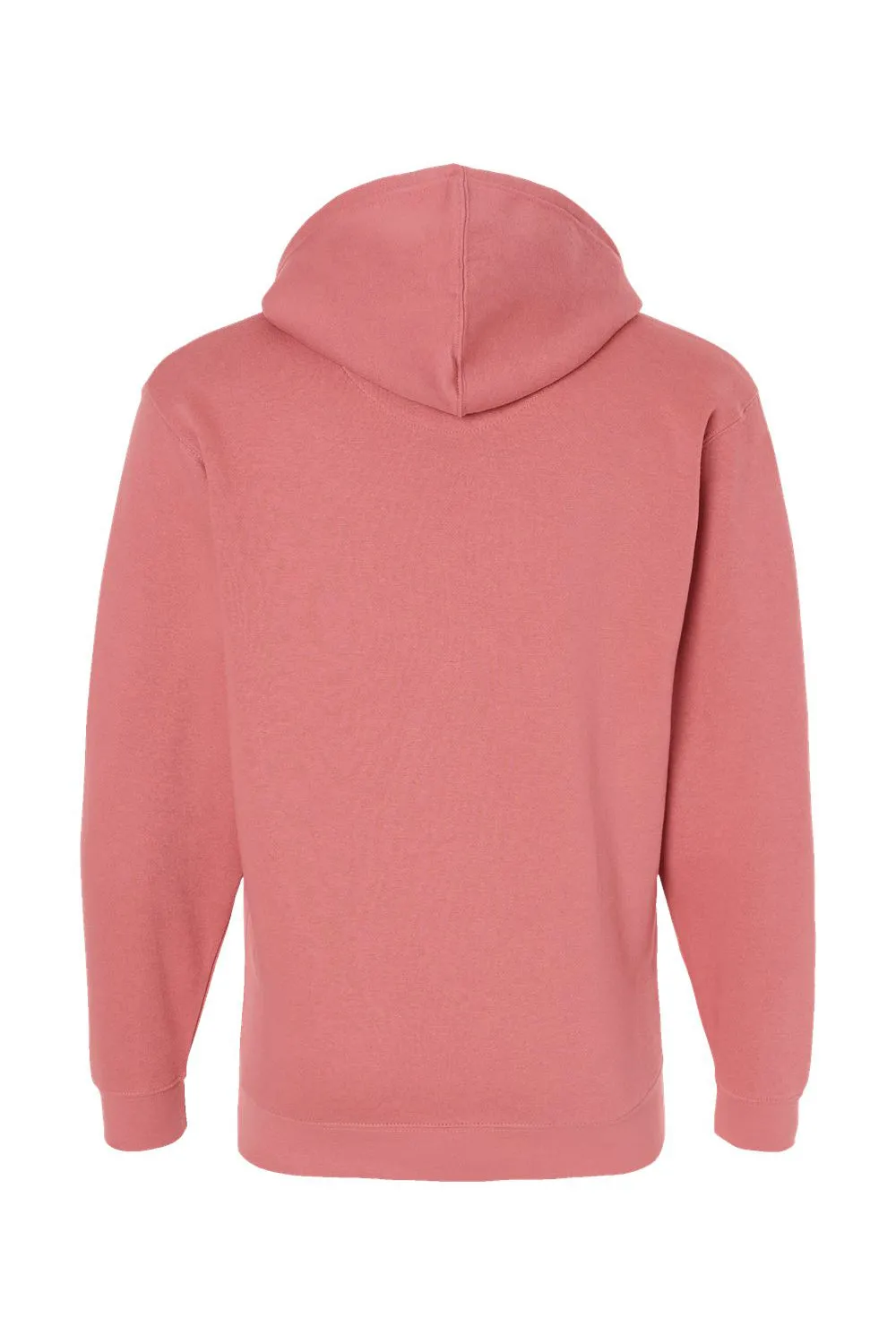 LAT Mens Elevated Fleece Basic Hooded Sweatshirt Hoodie w/ Pouch Pocket - Mauvelous Pink