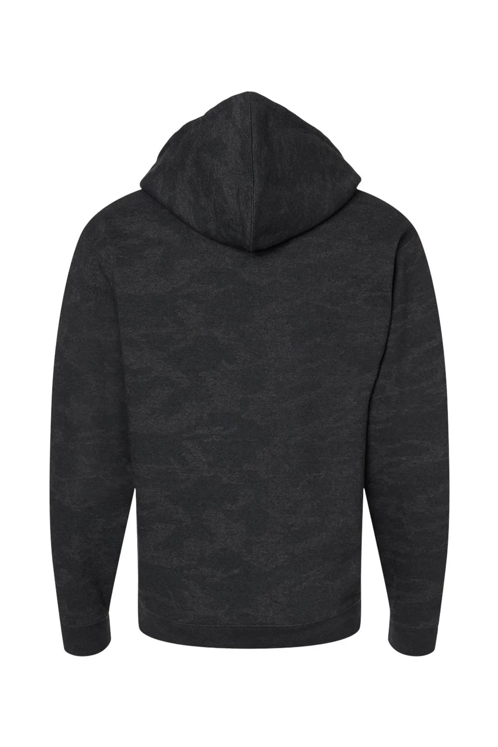 LAT Mens Elevated Fleece Basic Hooded Sweatshirt Hoodie w/ Pouch Pocket - Storm Camo