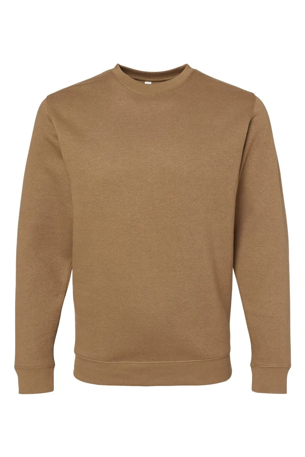 LAT Mens Elevated Fleece Crewneck Sweatshirt - Coyote Brown