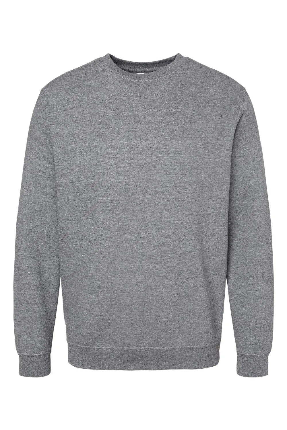 LAT Mens Elevated Fleece Crewneck Sweatshirt - Heather Granite Grey