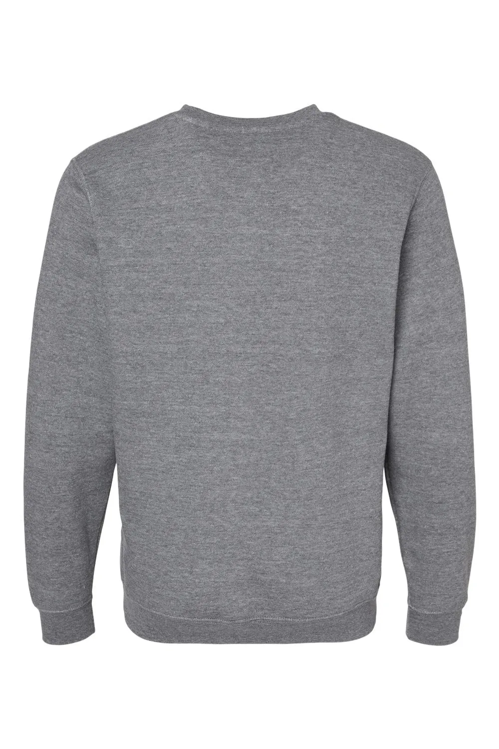 LAT Mens Elevated Fleece Crewneck Sweatshirt - Heather Granite Grey