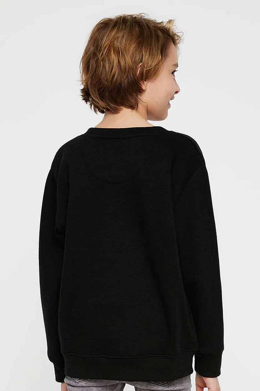LAT Youth Elevated Fleece Crewneck Sweatshirt - Black