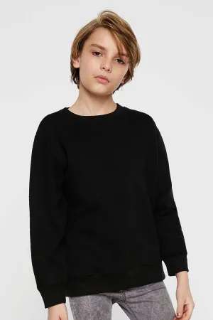LAT Youth Elevated Fleece Crewneck Sweatshirt - Black