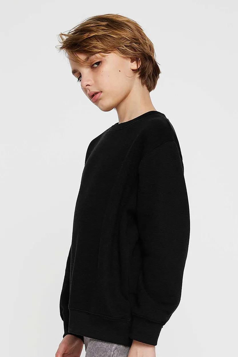 LAT Youth Elevated Fleece Crewneck Sweatshirt - Black