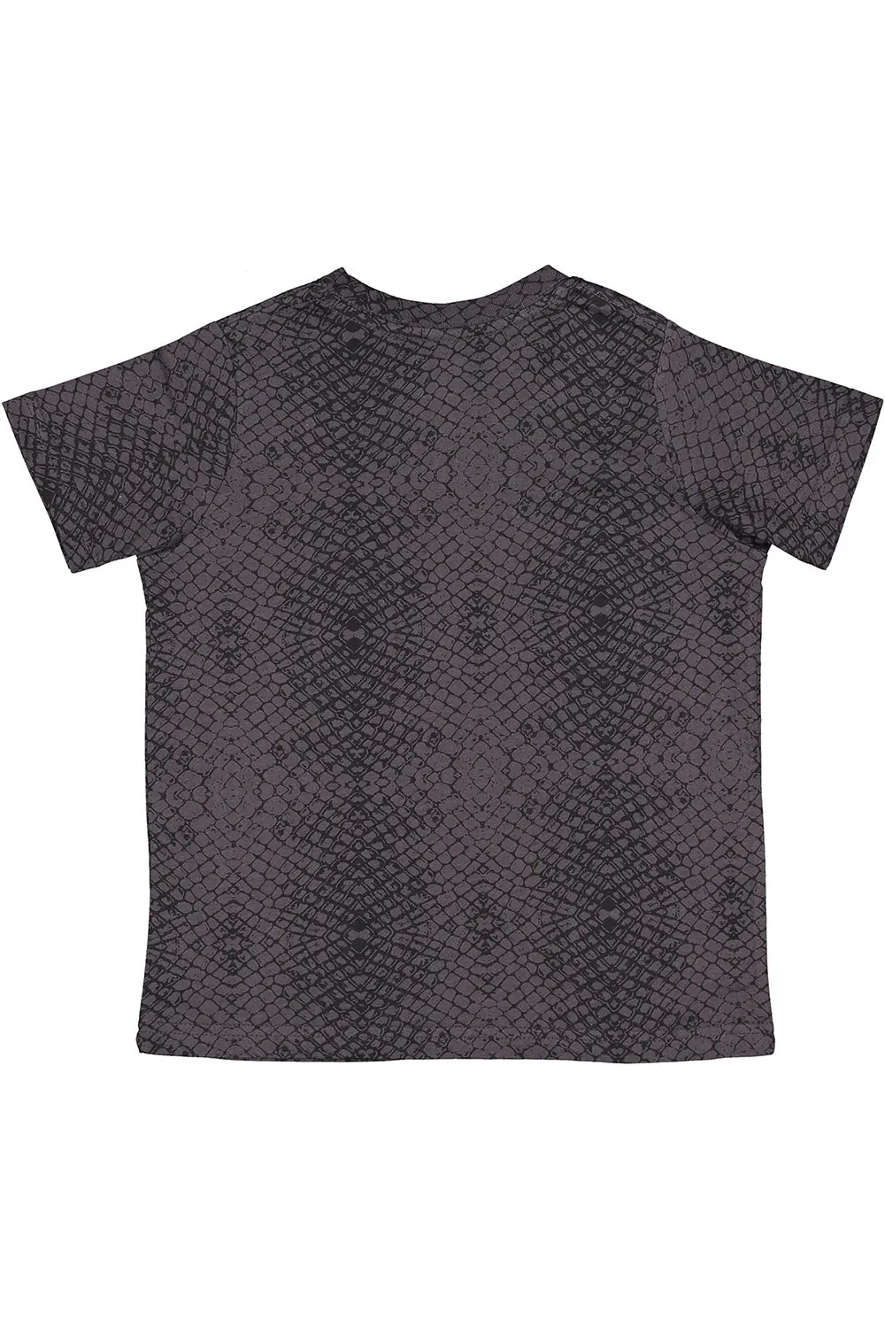 LAT Youth Fine Jersey Short Sleeve Crewneck T-Shirt - Black Reptile