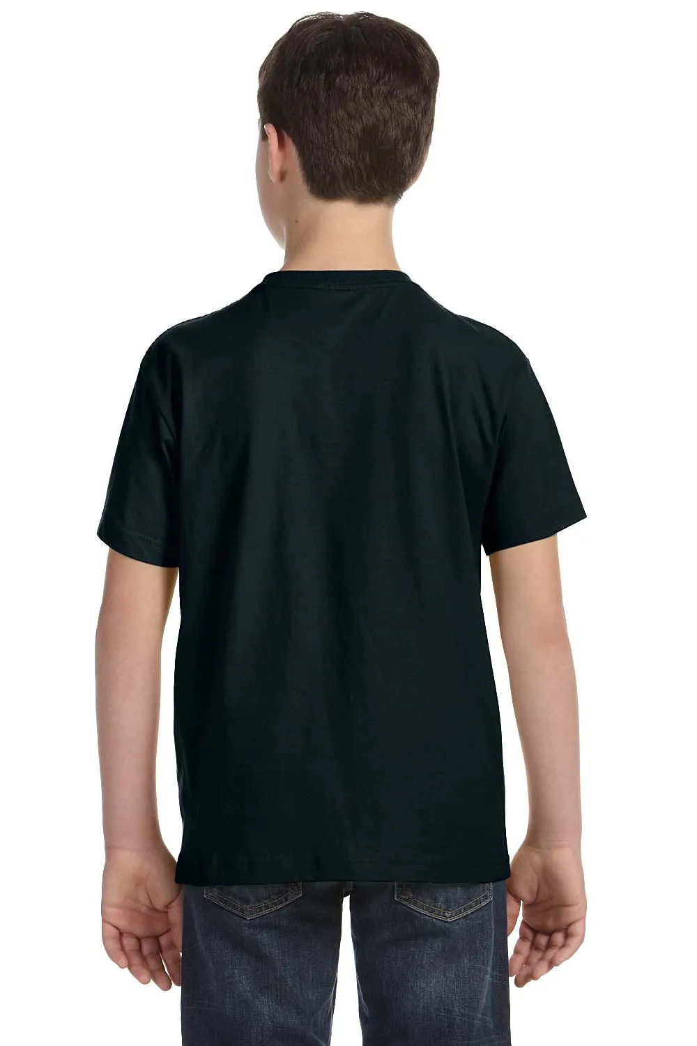 LAT Youth Fine Jersey Short Sleeve Crewneck T-Shirt - Black