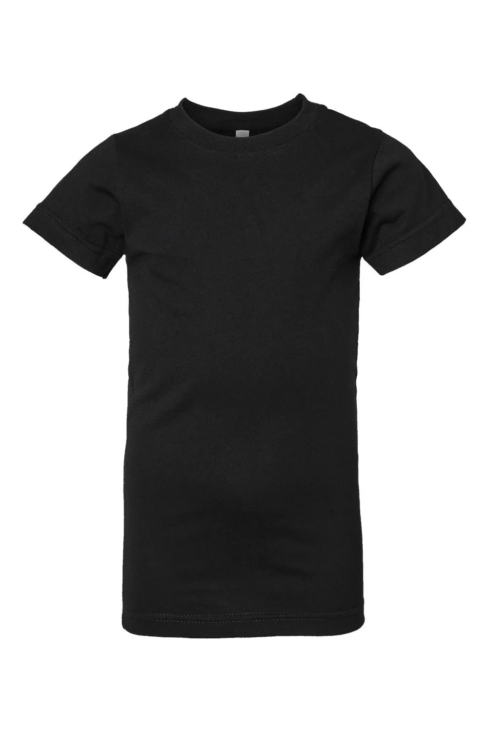 LAT Youth Fine Jersey Short Sleeve Crewneck T-Shirt - Black